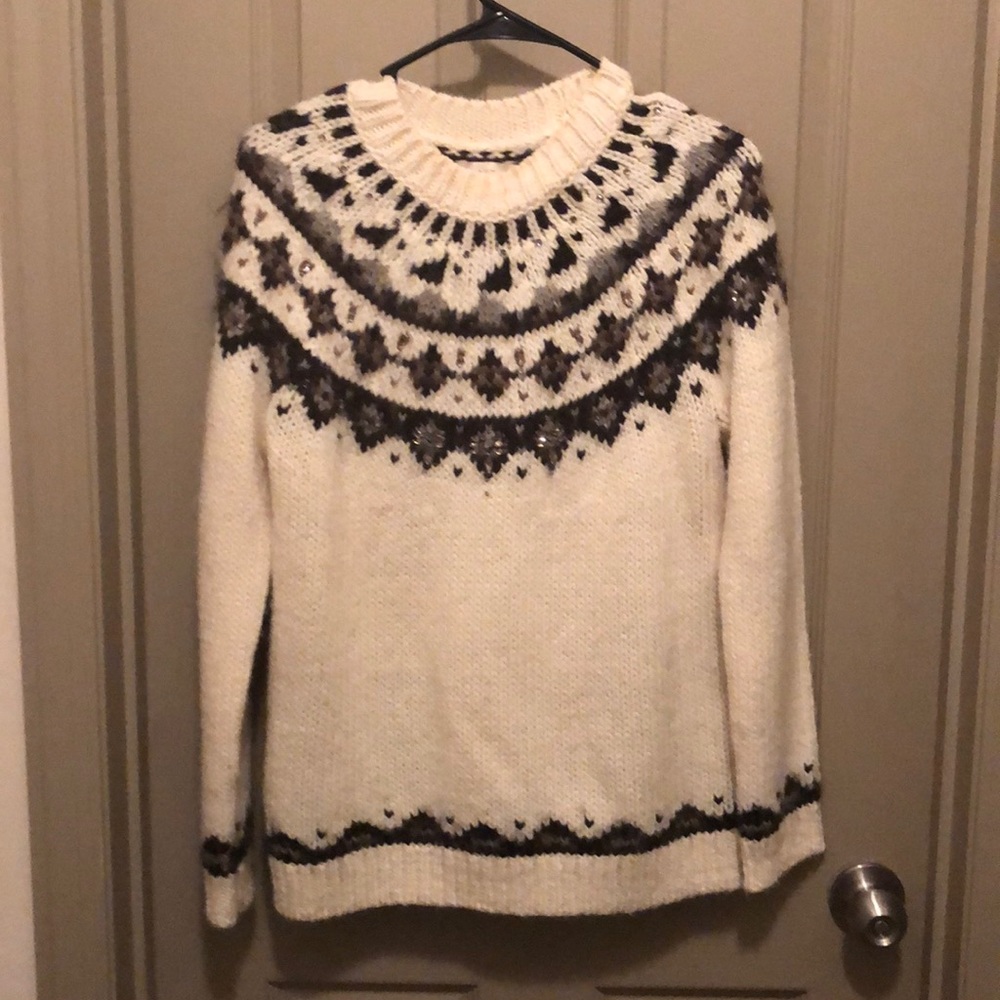 Cream sweater